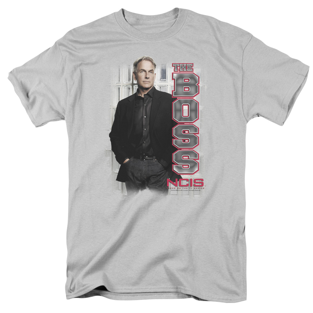 NCIS TV Show Mark Harmon Agent Gibbs The Boss Tee Shirt Adult Sizes S3XL